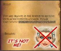 Gold Seller Scams Using Breanni